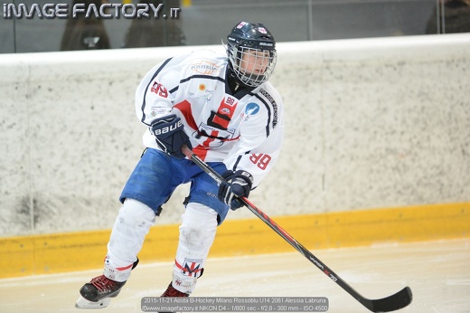 2015-11-21 Aosta B-Hockey Milano Rossoblu U14 2061 Alessia Labruna
